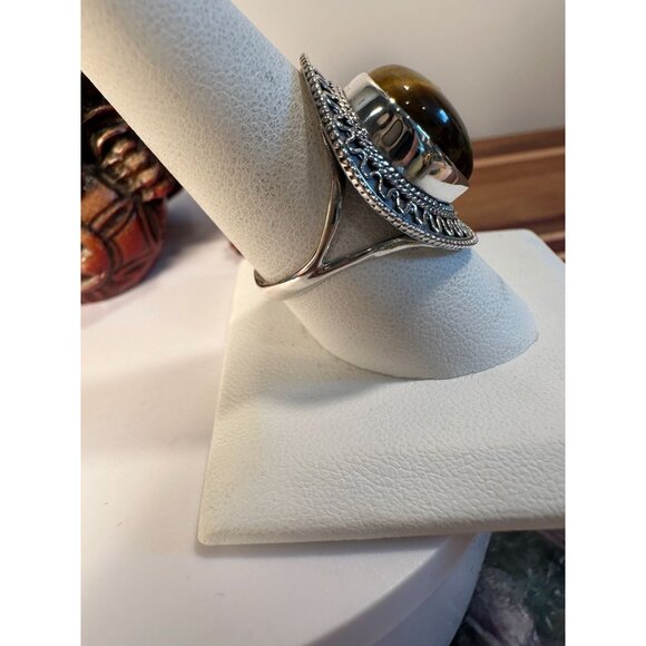 Sterling Tiger's Eye - Picture 3 of 6